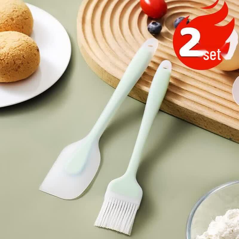 MAXCOOK Silicone Baking Spatula & Oil Brush Set