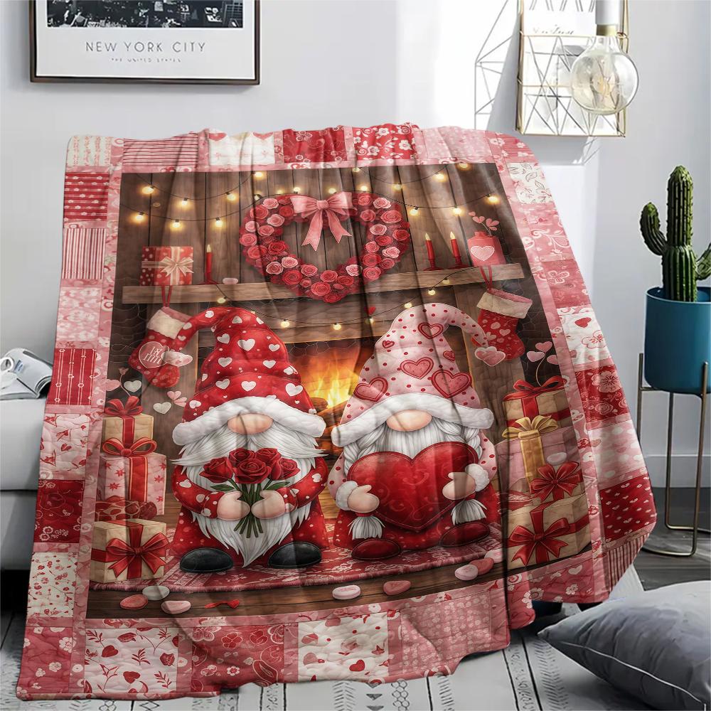 1 Stück Flanelldecke mit Cartoon-Druck, Hohe Qualität, Bequem für alle Jahreszeiten, Heimdekoration, Wärme und Komfort, Perfekt als Weihnachts- oder Geburtstagsgeschenk