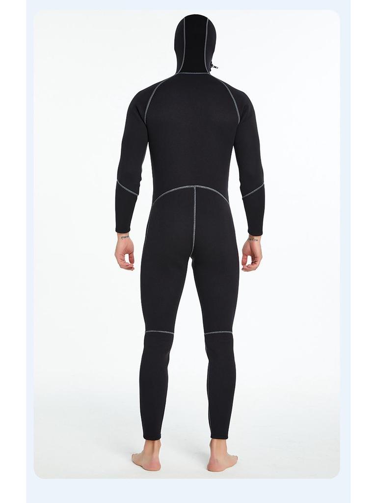 3MM Thick Hooded Wetsuit for Men & Women - Diving, Swimming, Surfing & Jellyfish Protection