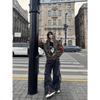 Unisex Trendy Punk Camouflage Embroidered Hooded Sweatshirt for Autumn/Winter - Cool Loose-Fit Versatile Jacket.