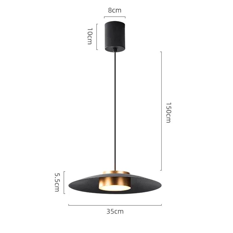 Minimalist Black Pendant Lights Dining Room Indoor Lighting Ceiling Lamp Hanging Light Led Chandelier Decora Indoor Bedside Lamp