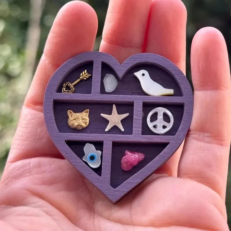 1PC Mini Rare Stand, Mini Wooden Collection Display Stand, Jewelry and Gemstone Display Stand Decoration