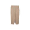 New Era FW22 Solid Color Elastic Waist Logo Print Sweatpants Knitted Sports Pants Unisex Pants Beige 13350885