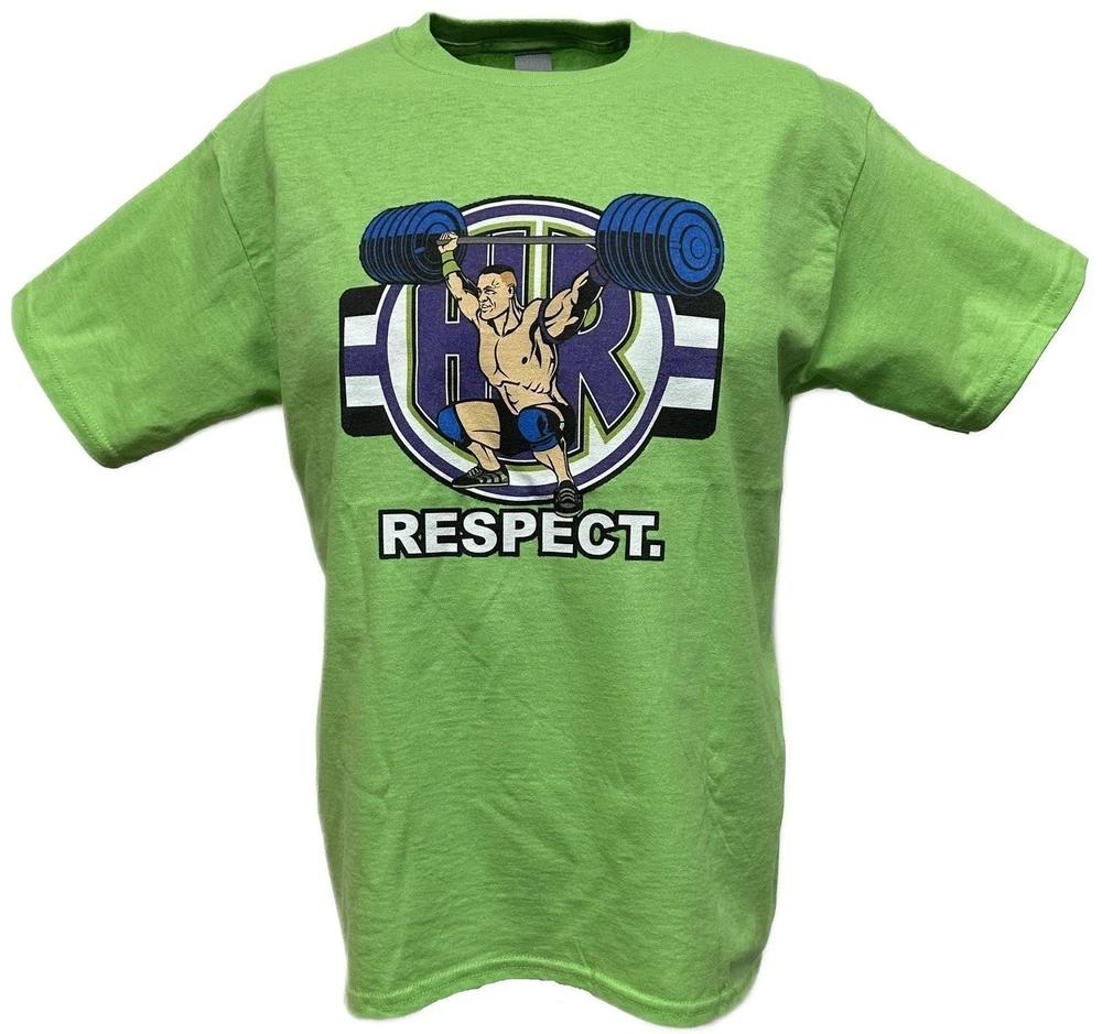 John Cena Cenation Respect Green Boys Kids Tshirt L