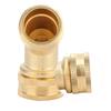 3/4" Messing Winkel Kugelhahn Schlauchanschluss Adapter mit Dichtung für Garten
