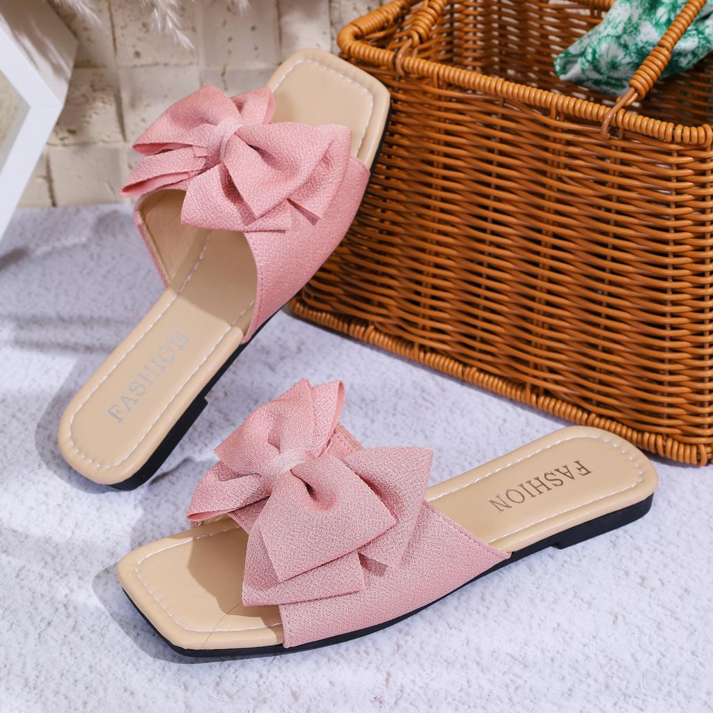 Fashion 2025Summer New Style Women's Designer Brand Open Toe Flat Slippers Comfortable Women's Shoes Casual Slippers Women's Shoes