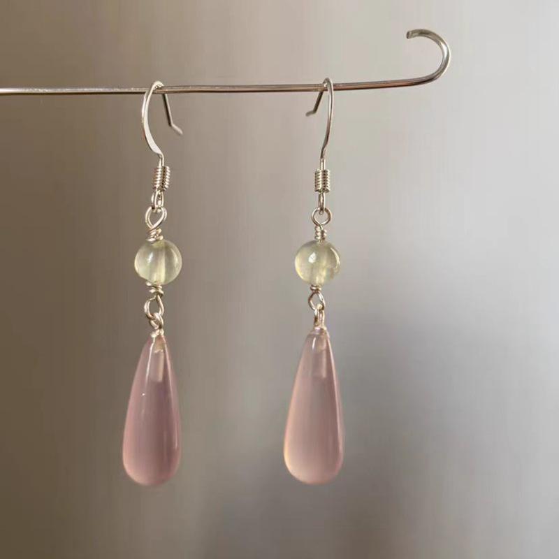 S925 Silver Teardrop Pearl Zircon Stud Earrings: Elegant Women's Fashion