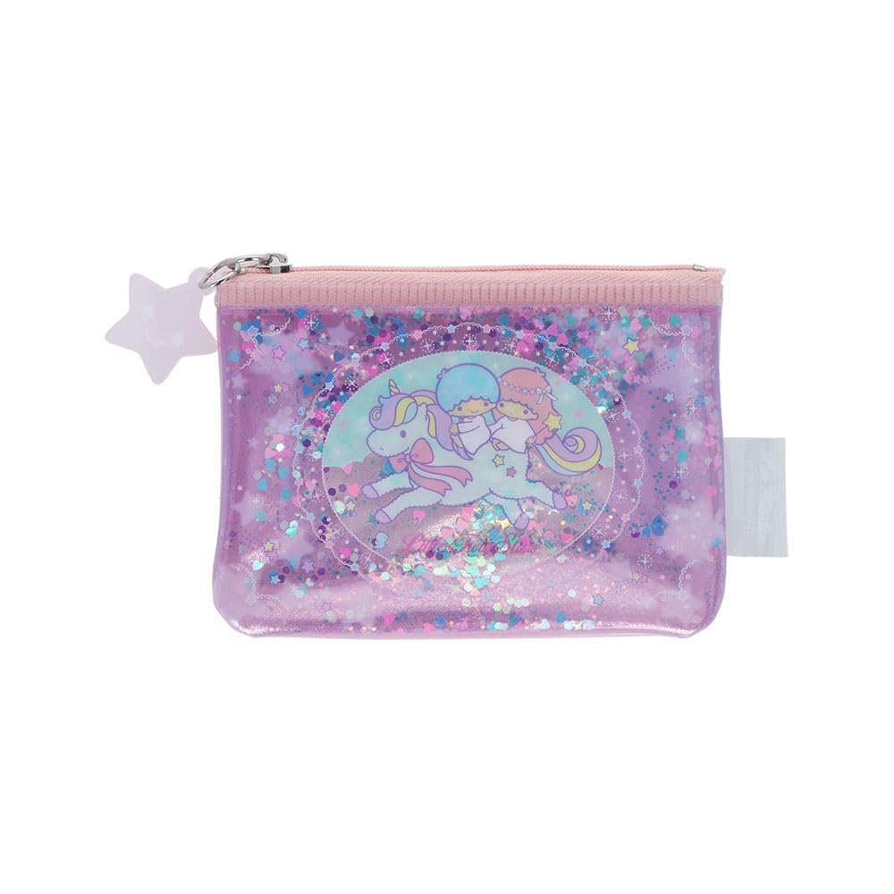 

Stationery Sanrio Characters Mini Pouch with Little Twin S2336979 Sun-Star Sequins, Stars, Lavender,