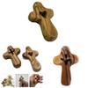 Olived Pocket Crosses Comfort and Prayer Crosses Hand Held Wooden Crosses Small Palms Size Crosses for Women Men