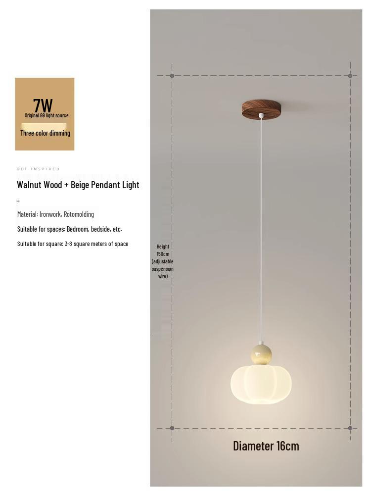 Cream Pumpkin Style Wall Lamp - Warm & Romantic Lighting for Bedroom, Living Room, or Aisle