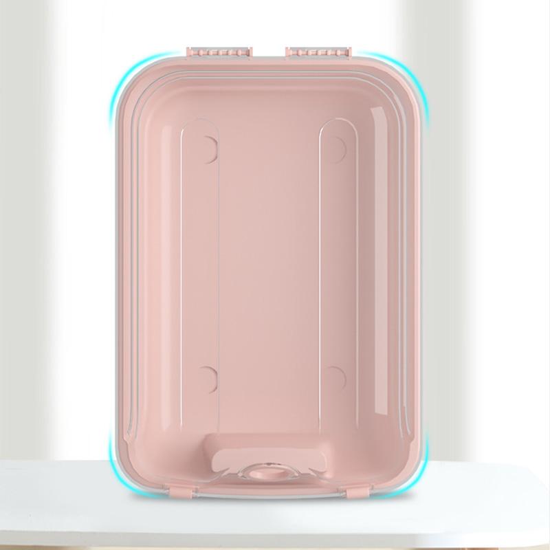 

4PCS Thickened Shoe Organizer Clear Design Plastic Storage Box Shoe Rack Holder for Home,Size: L Pink