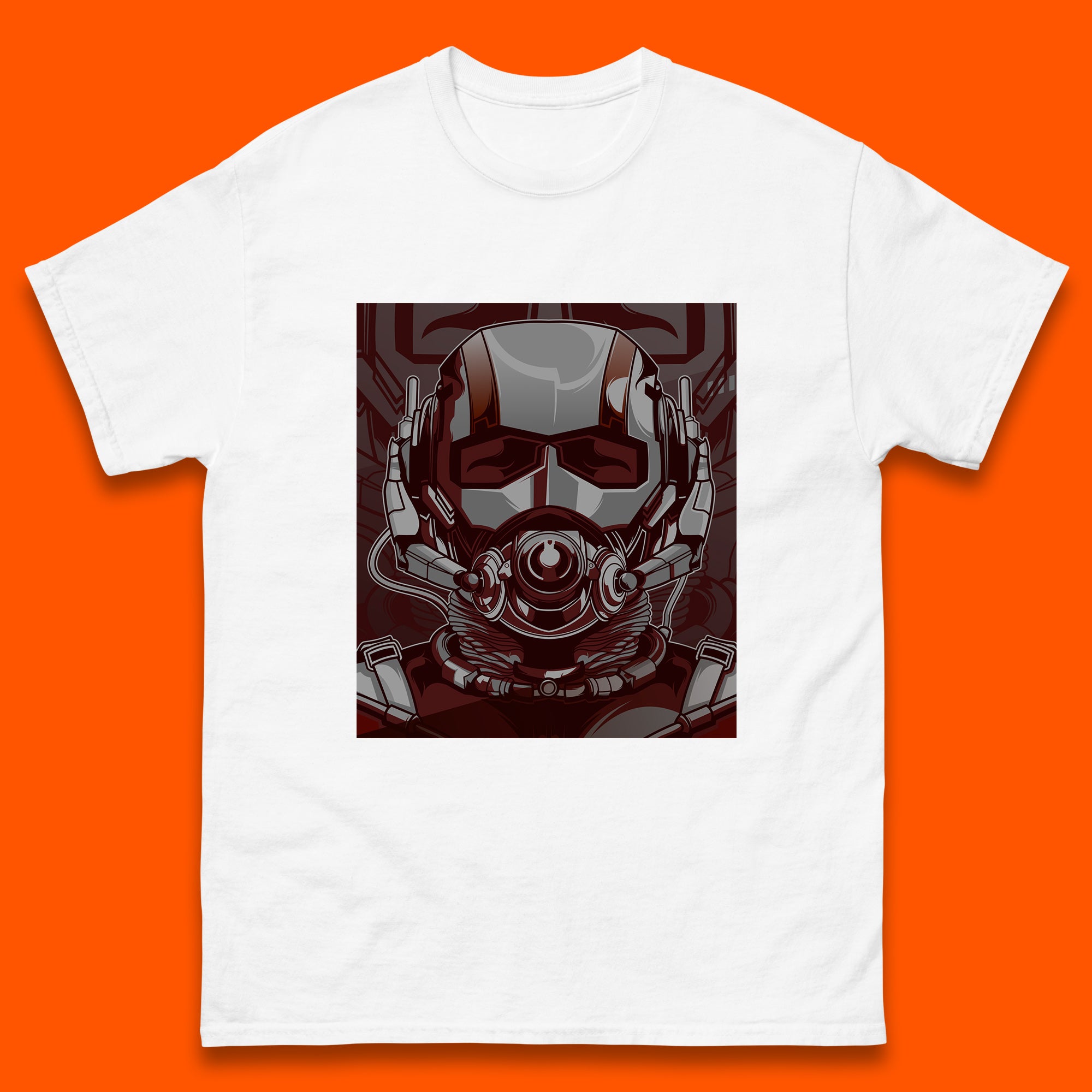 Marvel Comics Ant Man And The Wasp American Superhero Film Ant Man Face Helmet Avengers Movie Mens Tee Top S