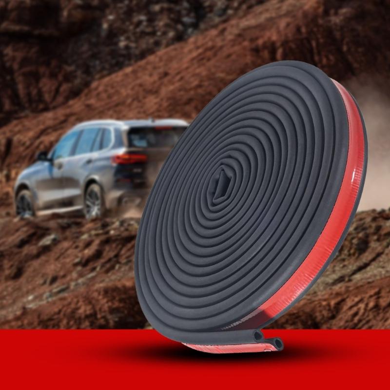 Universal Tailgate Seal Auto Adhesive EPDM Rubber Weatherstrip Double Layer Protection Suitable For Trucks Campers Cars