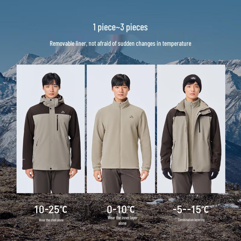 Pelliot Mountain Wild Classic 3.0 3-in-1 Warm Jacket