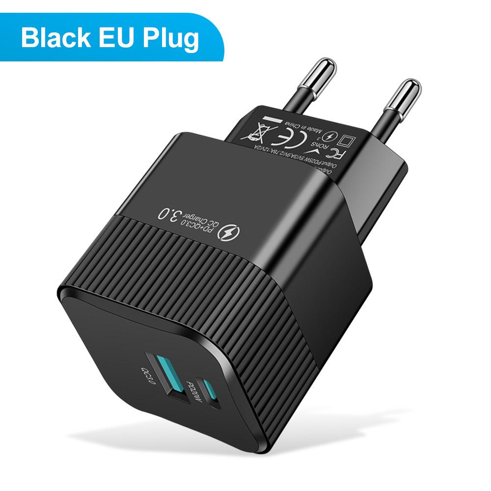 Macaron 25W USB+PD Super Fast Charger - EU/US/KR Standards