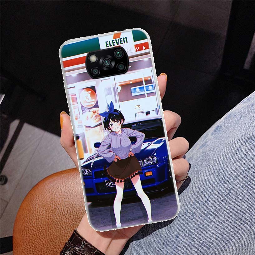 

Чехол для телефона с рисунком аниме Girl JDM Sports Car Drift для Xiaomi Poco X3 GT X4 NFC M4 Pro M3 M2 F3 F2 F1 Mi Note 10 A3 A2 Lite A1 CC9 Mi Note 10 Lite