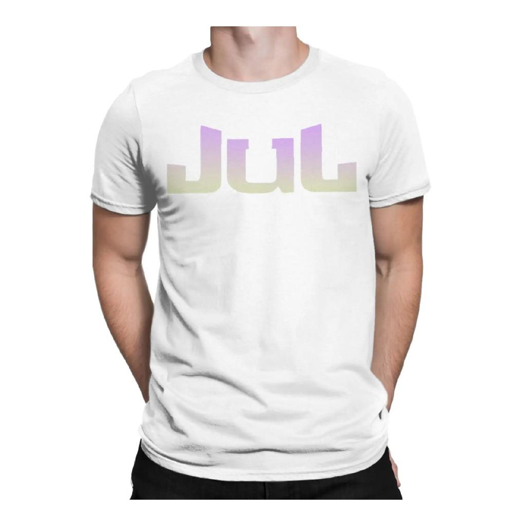 Jul Rapper T-Shirt Men Hipster 100% Cotton Tees Crew Neck Short Sleeve T Shirts Original Clothes