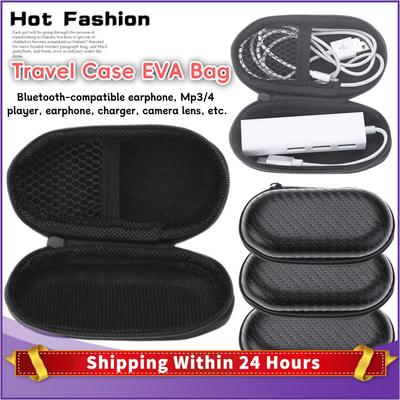 Protective Storage Travel Case EVA Bag for Bluetooth-compatible Earphone Charger Universal EVA Storage Bags Shockproof Hard Case