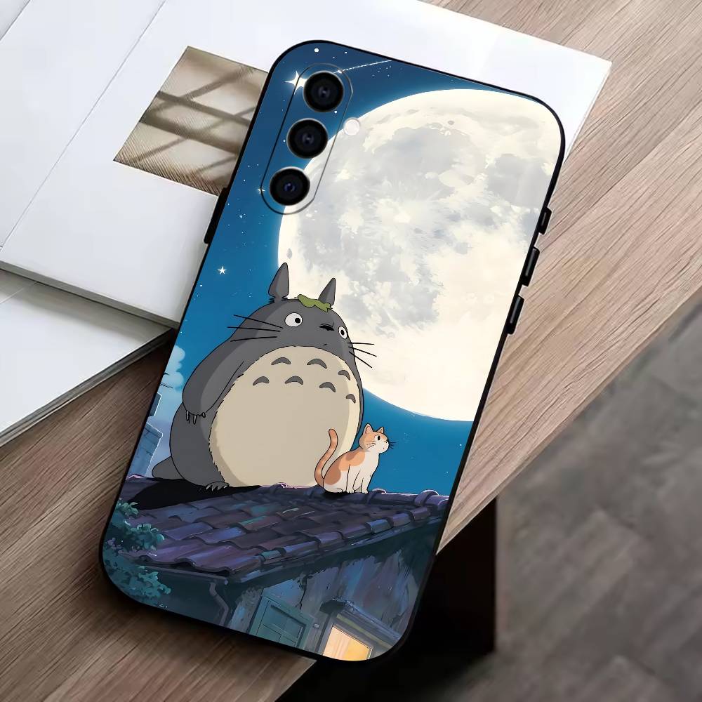 

My To to ro Phone Case Black Silicone Soft For Samsung Galaxy A73,A72,A71,A70,A53,A52,A51 Samsung a21