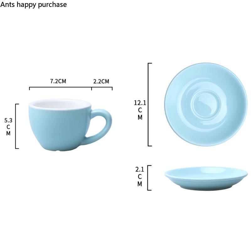 75 ml Espressotasse, verdickte Keramik-Kaffeetasse und Untertasse, kleine Milchteetassen, Teebecher, Büro-Kaffeetasse, Wassertassen, Milchbecher