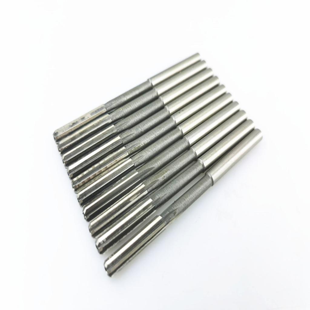 10x Reamer H7 Set 3mm 4mm 5mm 6mm 7mm 8mm 9mm 10mm 11mm 12mm Straight Shank HSS