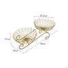 2 Tier Fruit Basket Bowl Metal Wire Holder, Party Minimalist Space Saving Wrought Iron