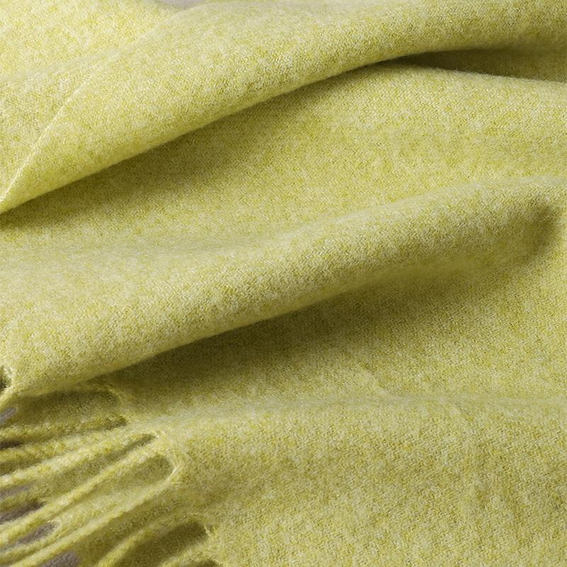 Winter Scarf Women Luxury Autumn Winter Cashmere Scarf Thickened Warm Shawl Classic Tassels Fluffy Scarf Solid Color Soft Shawl