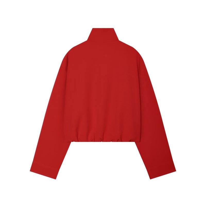 2026 Womens Street Fashion Stand Collar Zip Jacket W05 26232