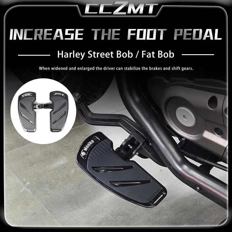 For Harley-Davidson Street Bob Fat Bob STREET BOB FAT BOB Motorcycle Driver Footboard Rider Footpegs Footrests Accessories