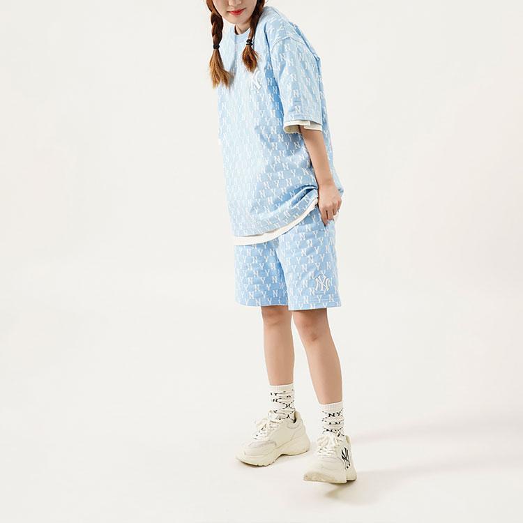 New MLB New York Yankees T Shirts Unisex Blue 3ATSM1023-50BLL