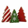 3/4/5pcs 2D Flat Wooden Christmas Tree Ornaments Tabletop Xmas Tree  Family Gathering