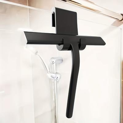 1-teiliger Silikon-Duschabzieher mit Ständer - Multifunktionaler Glasabzieher, geeignet für Badezimmer, Toilette, Autofenster