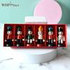 1Pc Christmas Doll Soldier Wood Decoration Made Nutcracker Puppet Desktop Pendants Ornaments For Xmas Tree Party New Year