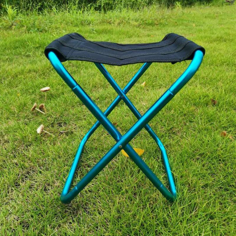 Outdoor7075Aluminum Alloy Folding Chair Fishing Chair Barbecue Stool Folding Stool Portable Train Stool Camping Camp Chair