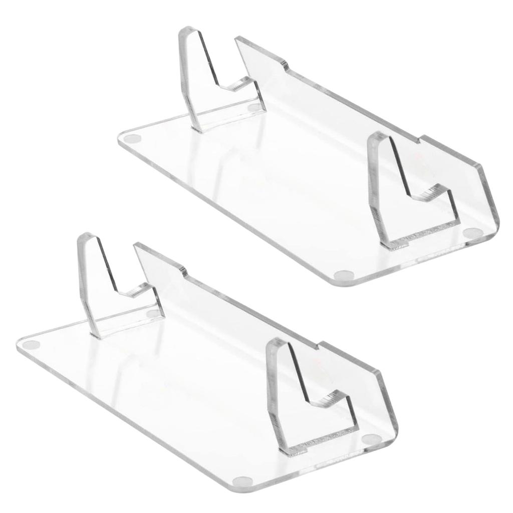 2pcs Clear Display Stand Handheld Game Console and Accessories Storage Organizers High Transparent Acrylic Bracket