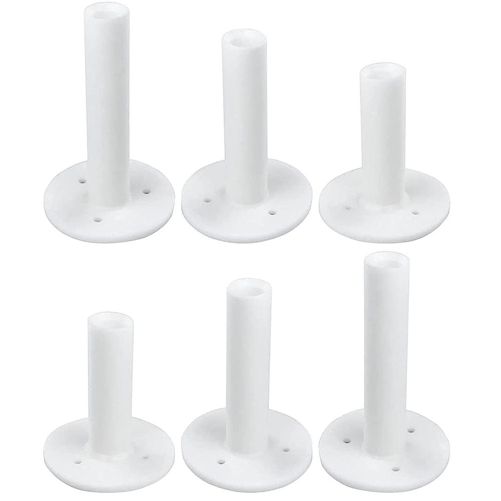 6 Pcs Golf Rubber Driving Range Tees Mixed Size Available for Golf Practicing