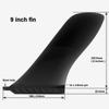 saruSURF 9" Center Fin, 23cm Hard Fin for Longboards, Paddleboards, SUPs, AirSUPs, and Raceboards, with Screws