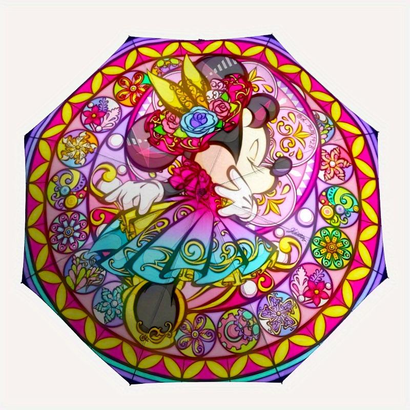 

1pc Minnie Mouse 8-Rib Automatic Folding Umbrella, Portable & Foldable, All-Season Portable Umbrella for Women & Men yy250731194