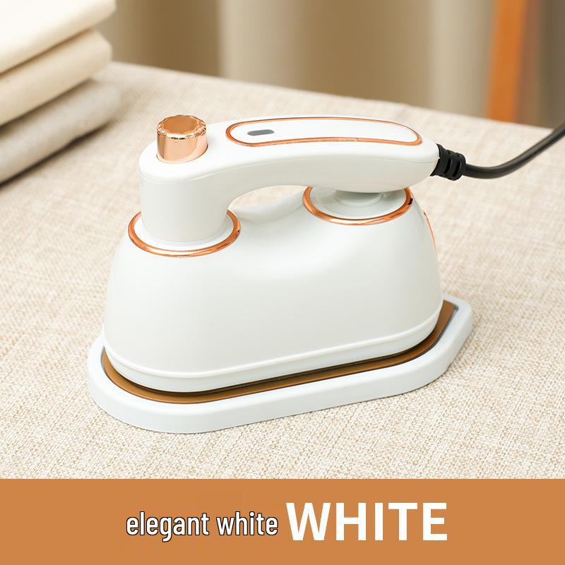 Portable Two-in-One Electric Garment Steamer & Flat Iron with Temperature Control for Dry/Wet Use