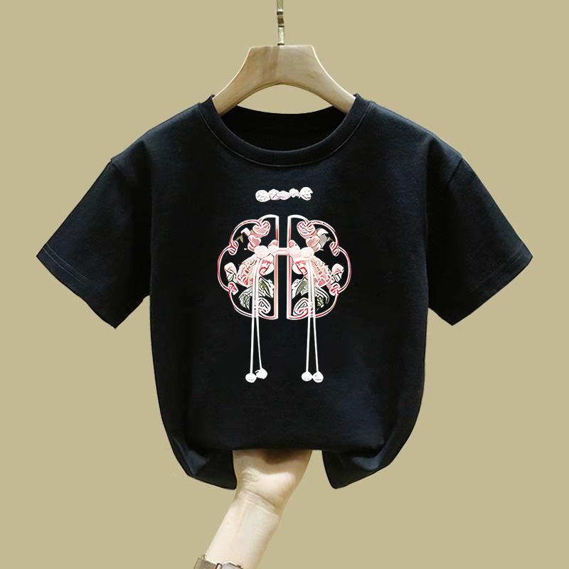 Children's Clothing T-shirts Short Sleeves Spring and Summer Children's Student Tops