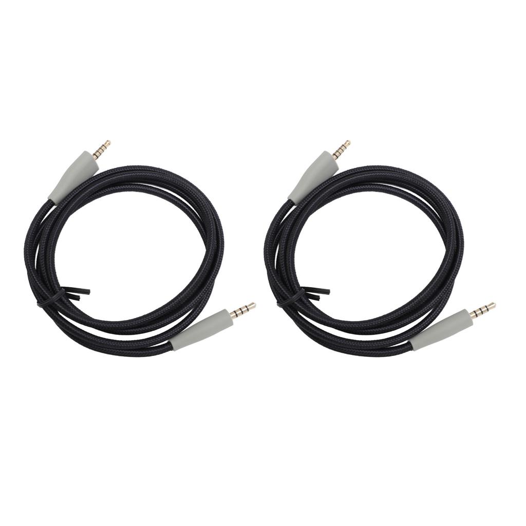 2pcs Headphone Cable 3.9ft 3.5mm Connectors Lossless Sound Quality OFC Woven Wire Headset Cable for 