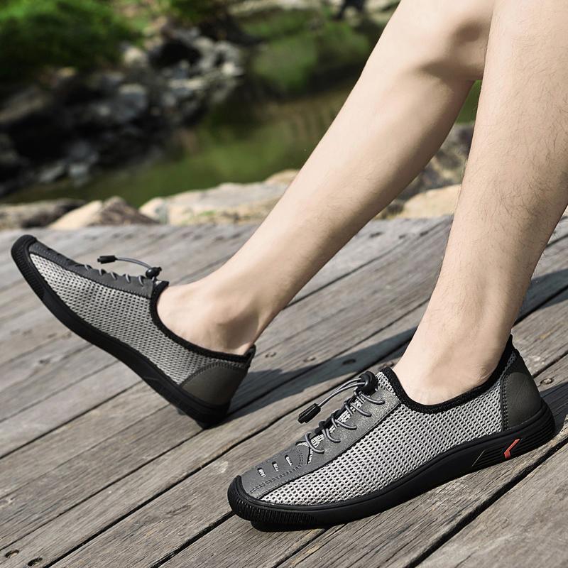 Fashion Summer casual and comfortable men's mesh breathable shoes  Non Slip Fashion Sneakers Comfortable Adult and Youth Walking shoes