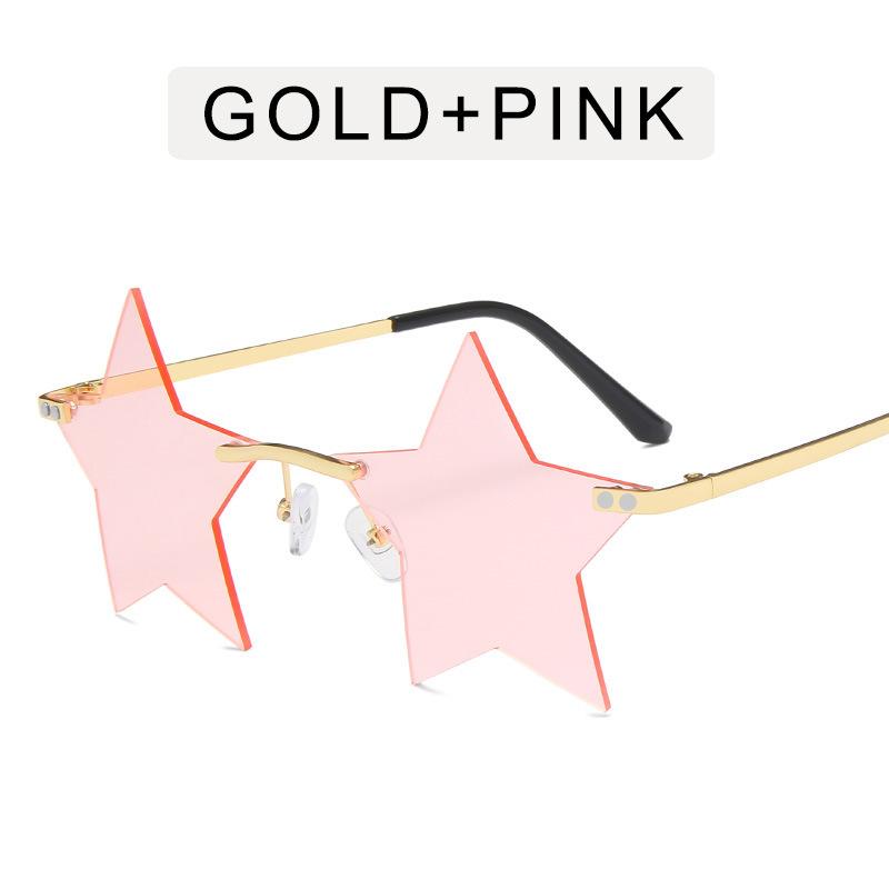 Five-pointed Star Glasses Lady Funny Ball Sunglasses Personalized Modeling Sunglasses