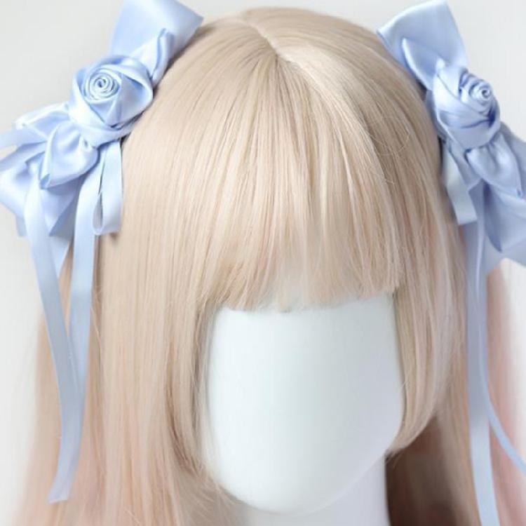 1pair Bowknot Shape Duckbill Hairpin Y2k Hair Clip Elegant Hairpin for Girls