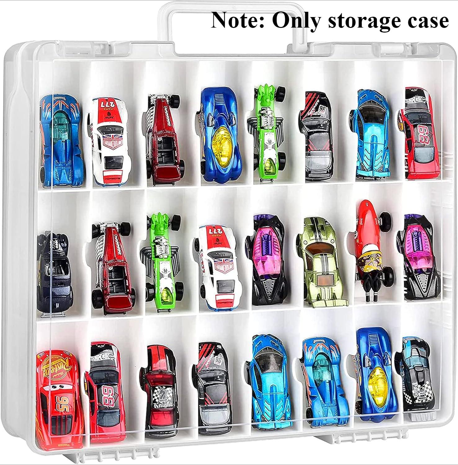 

Двухсторонний органайзер для хранения игрушек для машинок Hot Wheels, для машинок Matchbox, для мини-игрушек, для маленьких кукол. Коробка для переноски чистый