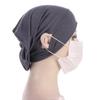 Solid Color Modal Under Cap With Ear Hole Hijab Caps Muslim Woman Hijabs Inner Scarf Lady Bandanas Cap Under Caps Soft Hijabs