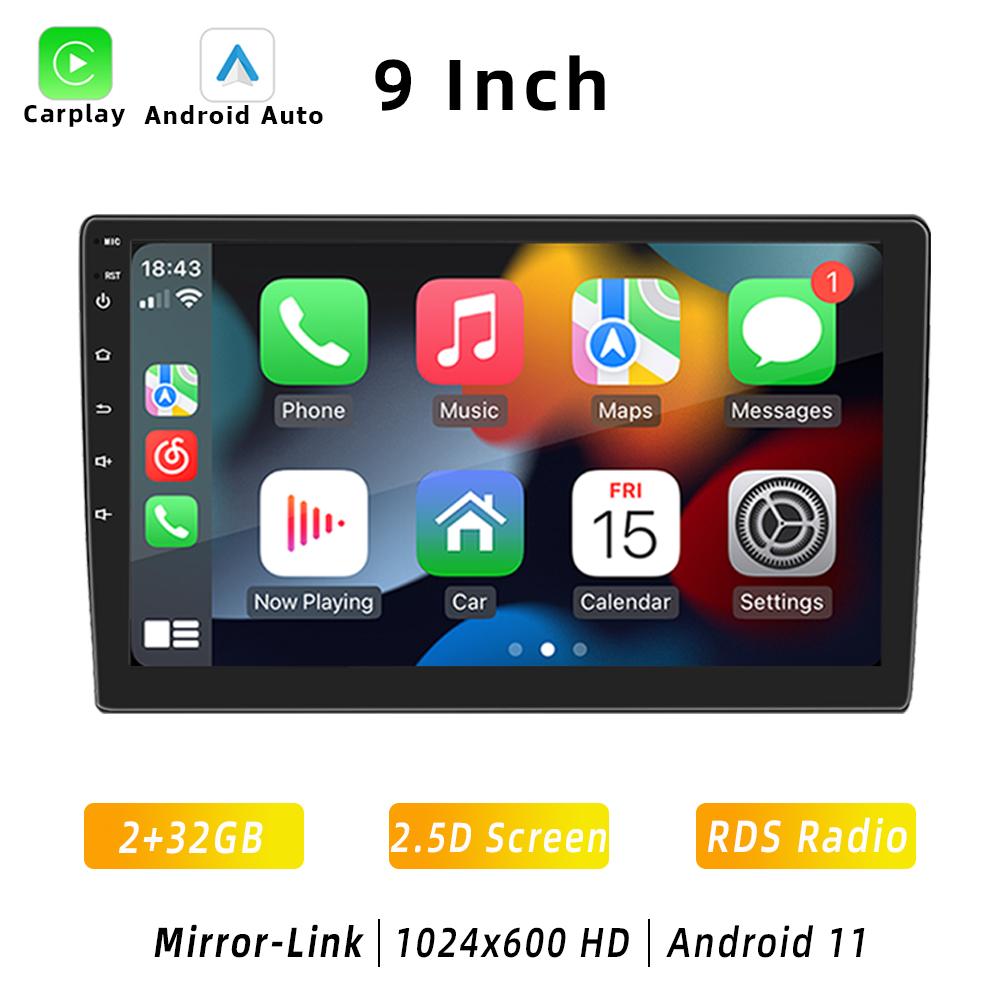 HIPPBQCC Radio Auto 2 Din Carplay Android Auto Android 11 4 Nuclee 4G GPS Audio Auto 7"/9"/10" WIFI BT Player Multimedia Auto