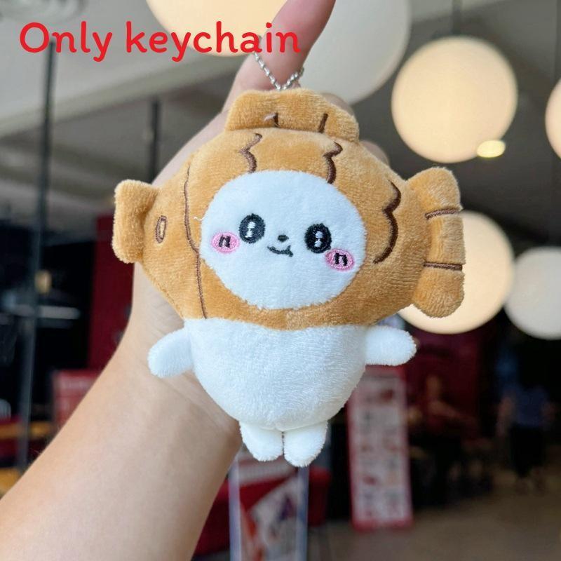 Joke Bear Chiikawa Hachiware Plush Keychain For Backpack Decor
