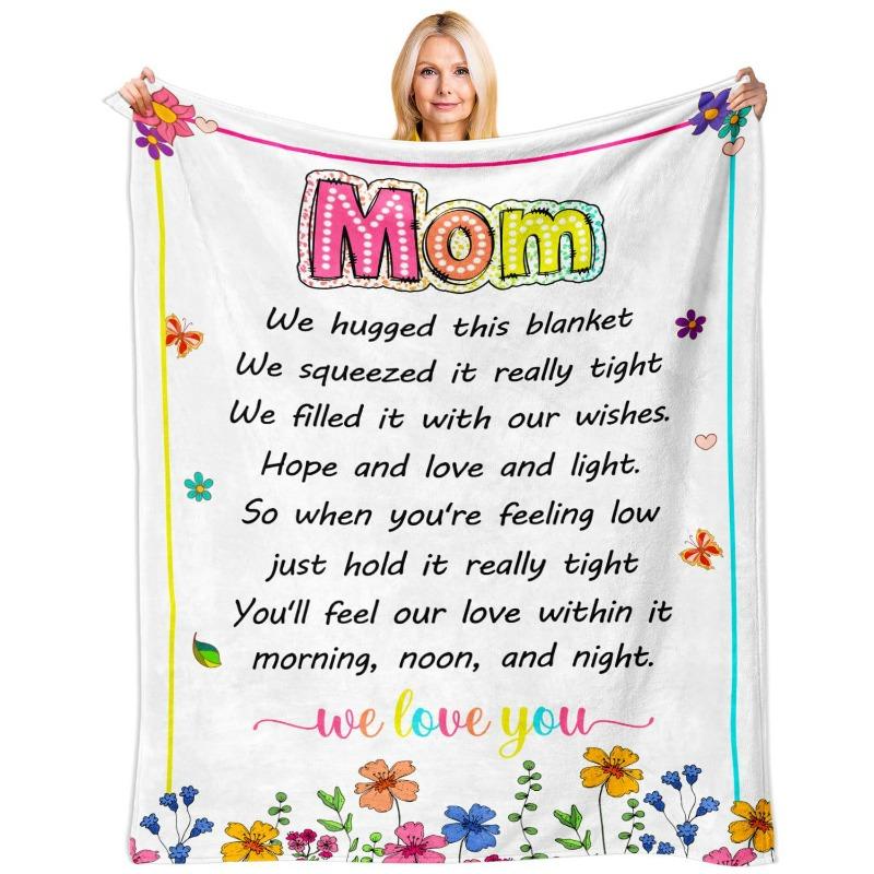 Blanket Flannel Cover Blanket Gift Blanket for Mom and Grandmother Birthday Christmas and New Year Gifts