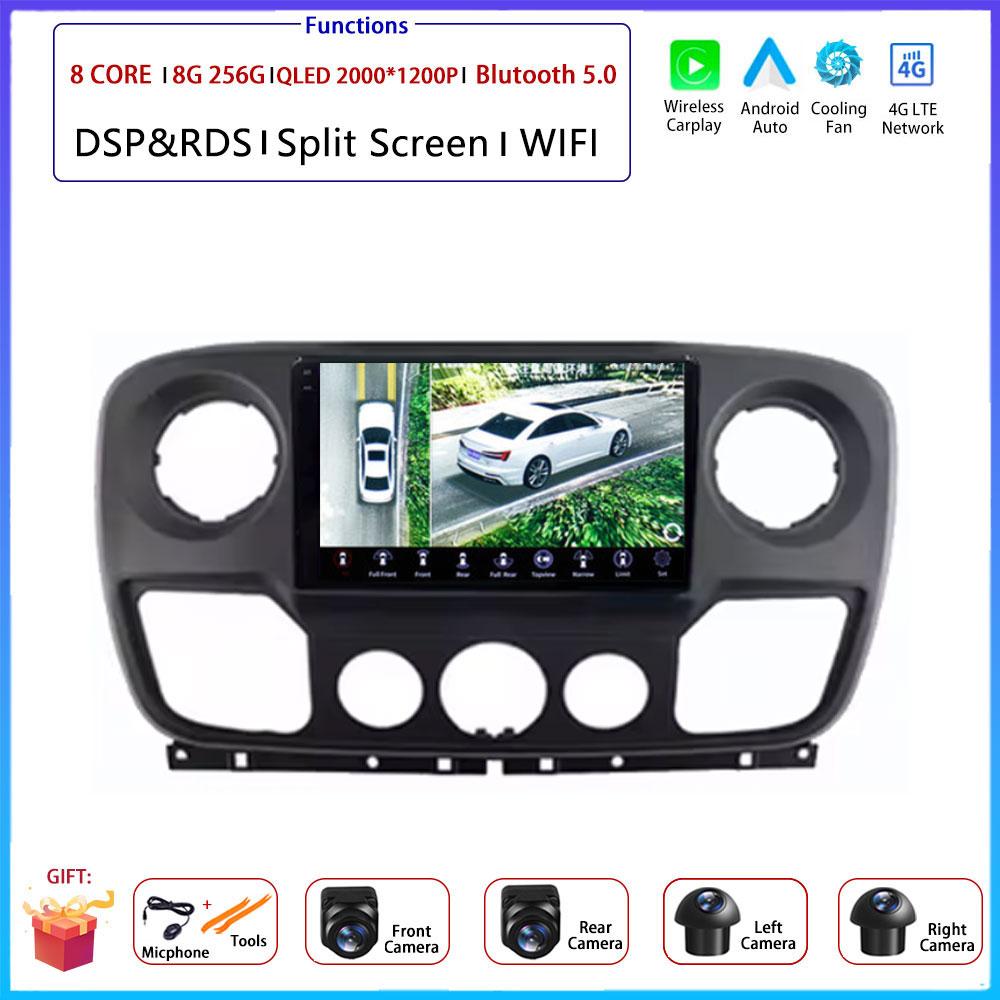 For Renault Master Nissan NV400 Opel Movano 2010 - 2021Android Carplay Auto Car Radio Navigation GPS Multimedia Video Player